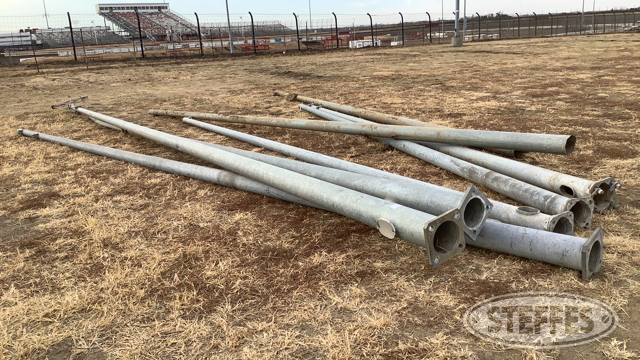 (8) Galvanized Steel Poles